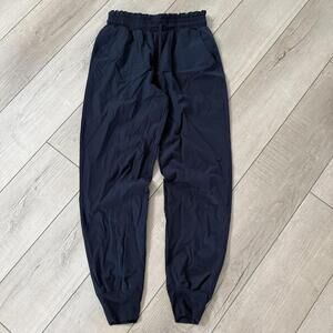 Zyia Active Black Jogger Pants Wmns Sz S Nylon Spandex Stretch Lightweight Track